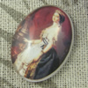 Glass Cabochons, Fashion accessories For settings, 30x40mm,Sold by PC