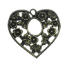 Zinc alloy Pendant, Fashion jewelry findings, Many colors for choice,Heart 31x32mm, Sold By Bag
