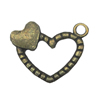 Zinc alloy Pendant, Fashion jewelry findings, Many colors for choice,Heart 18x21mm, Sold By Bag
