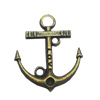 Zinc alloy Pendant, Fashion jewelry findings, Many colors for choice,Anchor 22x19mm, Sold By Bag
