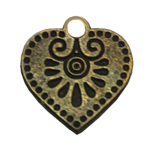 Zinc alloy Pendant, Fashion jewelry findings, Many colors for choice,Heart 17x15mm, Sold By Bag