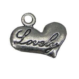 Zinc alloy Pendant, Fashion jewelry findings, Many colors for choice,Heart 15x16mm, Sold By Bag
