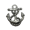 Zinc alloy Pendant, Fashion jewelry findings, Many colors for choice,Anchor 17x14mm, Sold By Bag