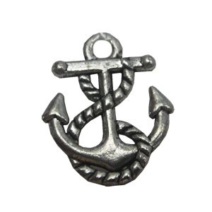 Zinc alloy Pendant, Fashion jewelry findings, Many colors for choice,Anchor 17x14mm, Sold By Bag