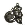 Pendant settings. Fashion Zinc Alloy Jewelry Findings. Animal 45x37mm, Sold by Bag  
