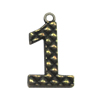 Zinc alloy Pendant, Fashion jewelry findings, Many colors for choice,Arabicnumerals 25x15mm, Sold By Bag
