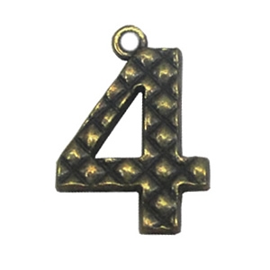 Zinc alloy Pendant, Fashion jewelry findings, Many colors for choice,Arabicnumerals 24x17mm, Sold By Bag