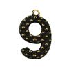 Zinc alloy Pendant, Fashion jewelry findings, Many colors for choice,Arabicnumerals 25x16mm, Sold By PC
