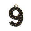 Zinc alloy Pendant, Fashion jewelry findings, Many colors for choice,Arabicnumerals 25x16mm, Sold By PC