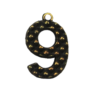 Zinc alloy Pendant, Fashion jewelry findings, Many colors for choice,Arabicnumerals 25x16mm, Sold By PC