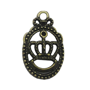 Zinc alloy Pendant, Fashion jewelry findings, Many colors for choice,Crown 22x15mm, Sold By PC