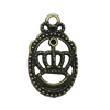Zinc alloy Pendant, Fashion jewelry findings, Many colors for choice,Crown 22x15mm, Sold By PC
