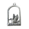 Zinc alloy Pendant, Fashion jewelry findings, Many colors for choice,Birdcage 35x20mm, Sold By Bag
