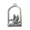 Zinc alloy Pendant, Fashion jewelry findings, Many colors for choice,Birdcage 35x20mm, Sold By Bag