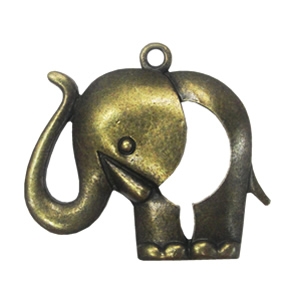 Zinc alloy Pendant, Fashion jewelry findings, Many colors for choice,Animal 39x45mm, Sold By PC
