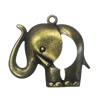 Zinc alloy Pendant, Fashion jewelry findings, Many colors for choice,Animal 39x45mm, Sold By PC