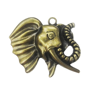 Zinc alloy Pendant, Fashion jewelry findings, Many colors for choice,Animal 52x58mm, Sold By PC