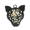 Zinc alloy Pendant, Fashion jewelry findings, Many colors for choice,Animal  39x36mm, Sold By Bag
