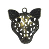 Zinc alloy Pendant, Fashion jewelry findings, Many colors for choice,Animal  39x36mm, Sold By Bag