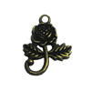Zinc alloy Pendant, Fashion jewelry findings, Many colors for choice, Flower 21x16mm, Sold By PC
