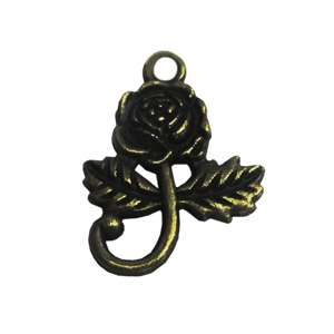 Zinc alloy Pendant, Fashion jewelry findings, Many colors for choice, Flower 21x16mm, Sold By PC