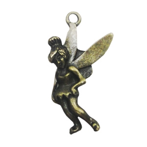 Zinc alloy Pendant, Fashion jewelry findings, Many colors for choice, Angel 38x20mm, Sold By Bag