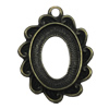 Zinc Alloy Cabochon Settings. Fashion Jewelry Findings. 30x23mm Inner dia：39x40mm. Sold by Bag     