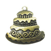 Zinc alloy Pendant, Fashion jewelry findings, Many colors for choice,Cake  34.5x32mm, Sold By Bag
