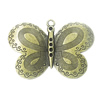 Zinc alloy Pendant, Fashion jewelry findings, Many colors for choice, Animal 47x64mm, Sold By PC
