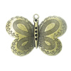 Zinc alloy Pendant, Fashion jewelry findings, Many colors for choice, Animal 47x64mm, Sold By PC