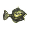 Zinc alloy Pendant, Fashion jewelry findings, Many colors for choice, Animal 41x63mm, Sold By PC
