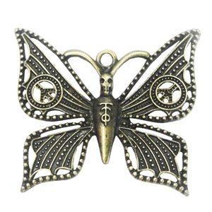 Zinc alloy Pendant, Fashion jewelry findings, Many colors for choice, Animal 48x55mm, Sold By PC