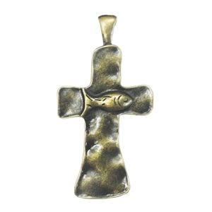 Zinc alloy Pendant, Fashion jewelry findings, Many colors for choice, Cross 78x41mm, Sold By PC
