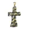 Zinc alloy Pendant, Fashion jewelry findings, Many colors for choice, Cross 78x41mm, Sold By PC
