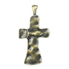 Zinc alloy Pendant, Fashion jewelry findings, Many colors for choice, Cross 78x41mm, Sold By PC