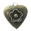Zinc alloy Pendant, Fashion jewelry findings, Many colors for choice, Heart 21x20mm, Sold By PC
