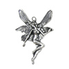 Zinc alloy Pendant, Fashion jewelry findings, Many colors for choice, Angel 40x28mm, Sold By Bag
