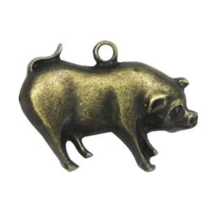 Zinc alloy Pendant, Fashion jewelry findings, Many colors for choice,Animal 21x31mm, Sold By Bag