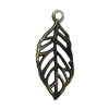 Zinc alloy Pendant, Fashion jewelry findings, Many colors for choice,Leaf 29x18.5mm, Sold By Bag