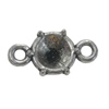 Connector. Fashion Zinc Alloy Jewelry Findings. 9x7.5mm. Sold by Bag  
