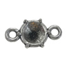 Connector. Fashion Zinc Alloy Jewelry Findings. 9x7.5mm. Sold by Bag  