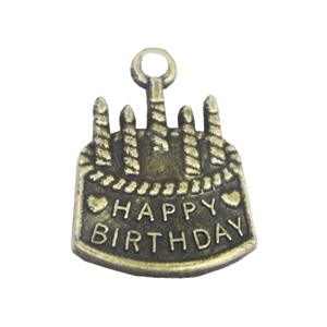 Zinc alloy Pendant, Fashion jewelry findings, Many colors for choice,Cake 22x10mm, Sold By Bag