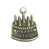 Zinc alloy Pendant, Fashion jewelry findings, Many colors for choice,Cake 22x10mm, Sold By Bag
