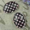 Glass Cabochons, Fashion accessories For settings,13x18mm, Sold by PC