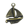 Pendant settings. Fashion Zinc Alloy Jewelry Findings. Boat 24x17mm, Sold by Bag  