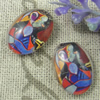 Glass Cabochons, Fashion accessories For settings, 30x40mm,Sold by PC
