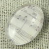 Glass Cabochons, Fashion accessories For settings, 30x40mm,Sold by PC
