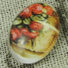 Glass Cabochons, Fashion accessories For settings, 30x40mm,Sold by PC