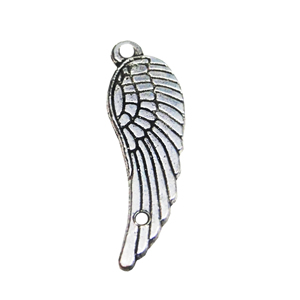 Zinc alloy Pendant, Fashion jewelry findings, Many colors for choice, Wings  31x10mm, Sold By Bag