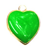 Zinc alloy Pendant, Fashion jewelry findings, Many colors for choice, Heart 19x16mm, Sold By Bag
